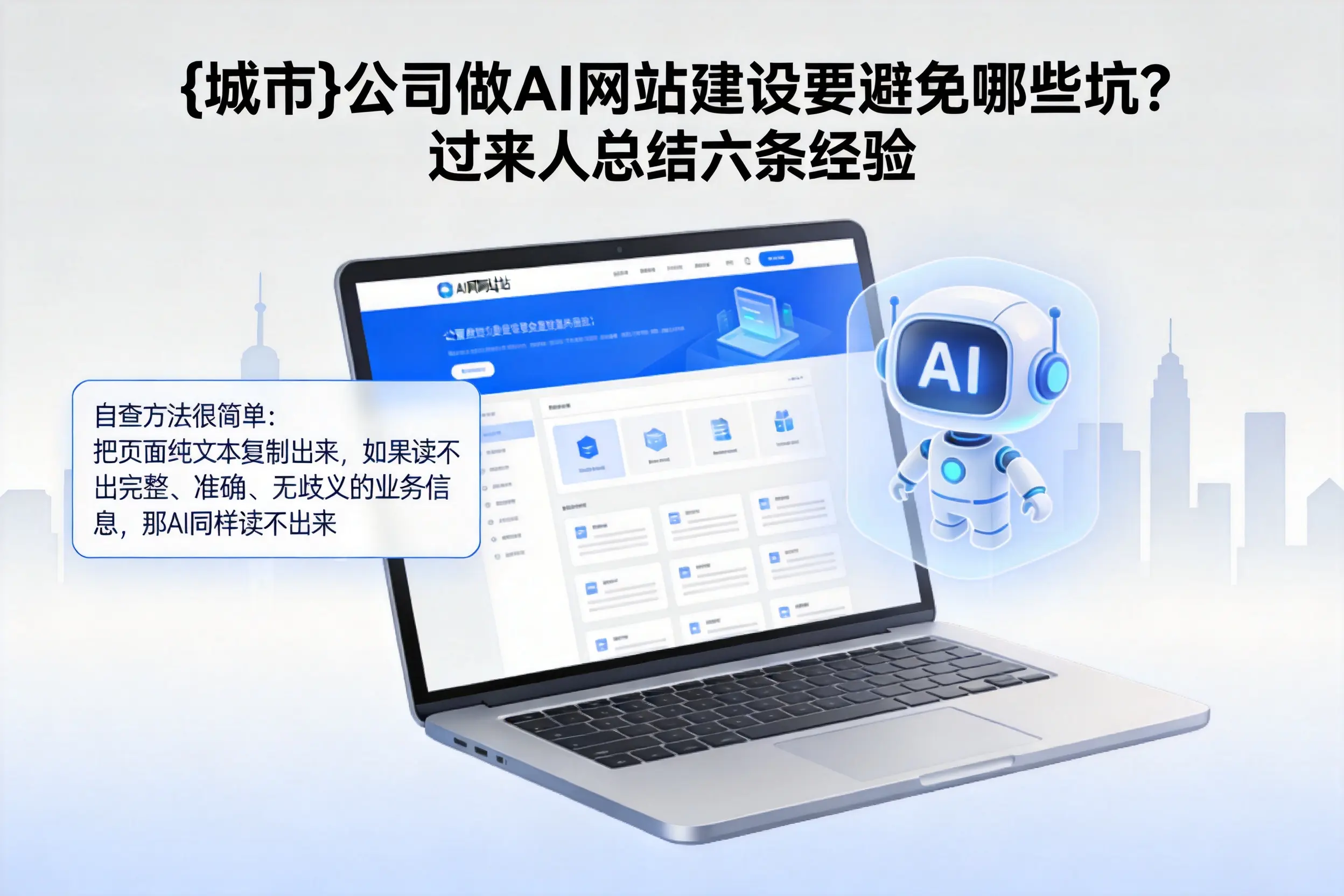 常德公司做AI网站建设要避免哪些坑？过来人总结六条经验