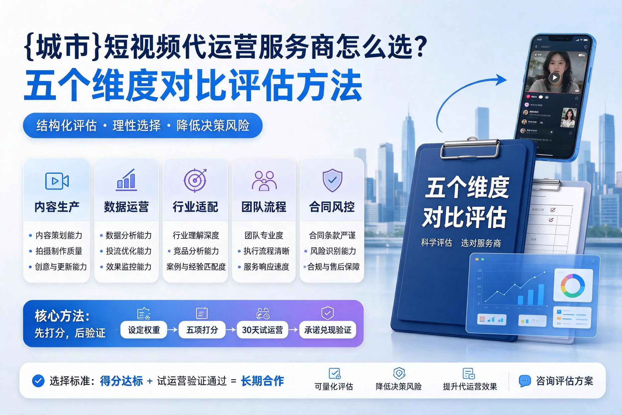 常德短视频代运营服务商怎么选？五个维度对比评估方法