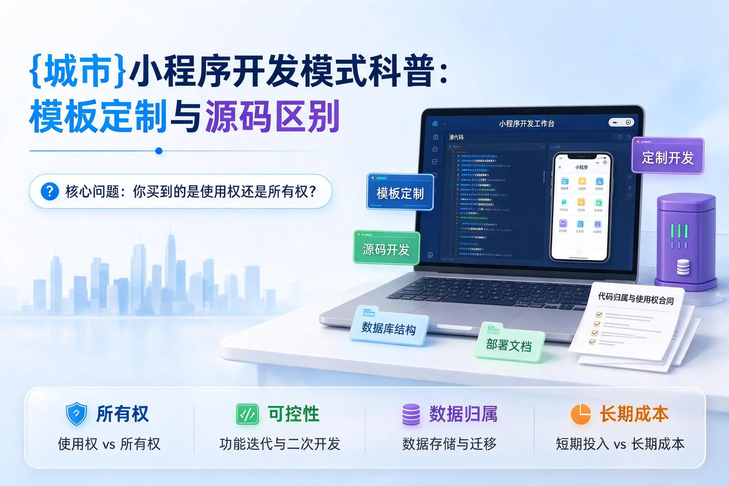 常德小程序开发模式科普：模板定制与源码区别
