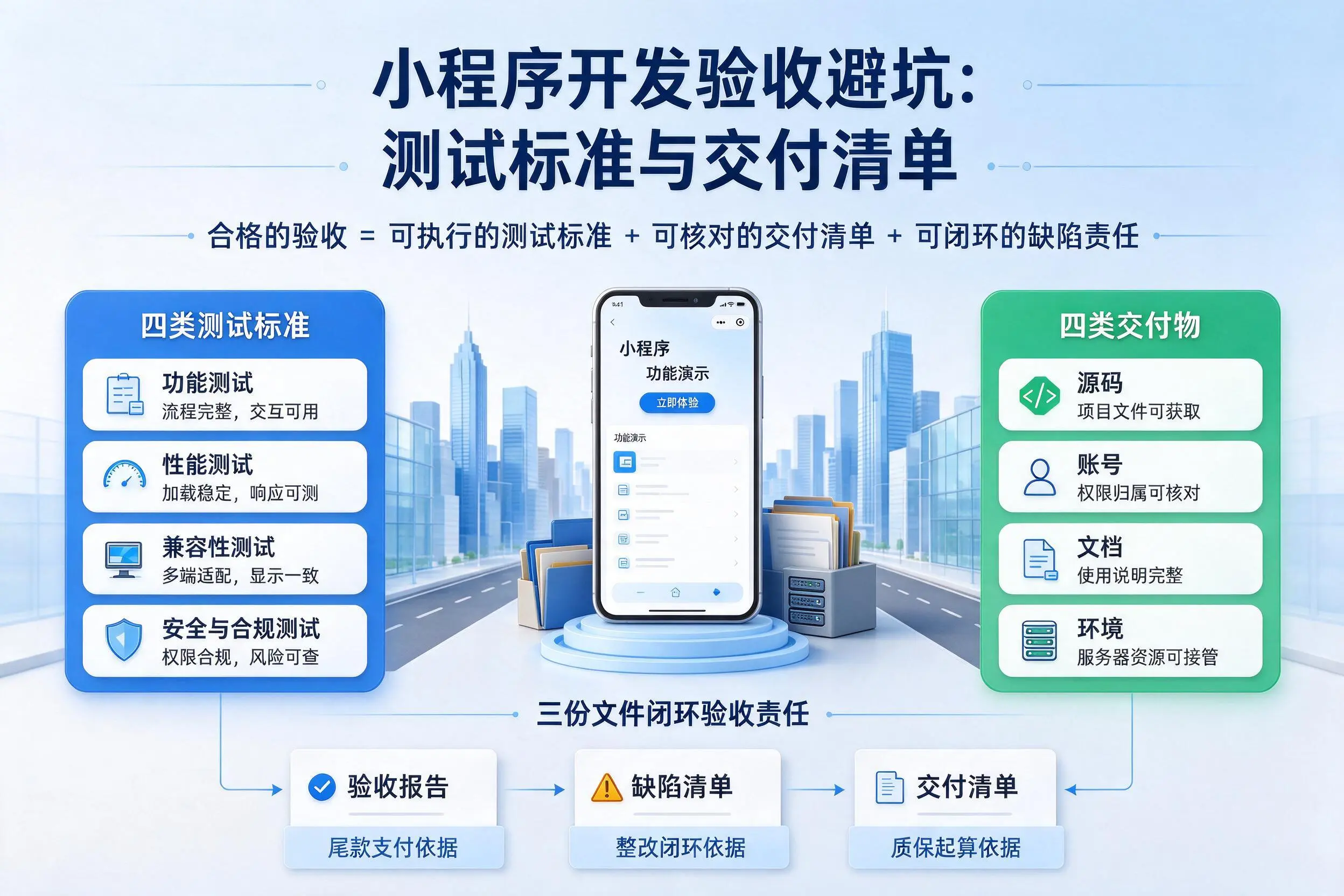 常德小程序开发验收避坑：测试标准与交付清单