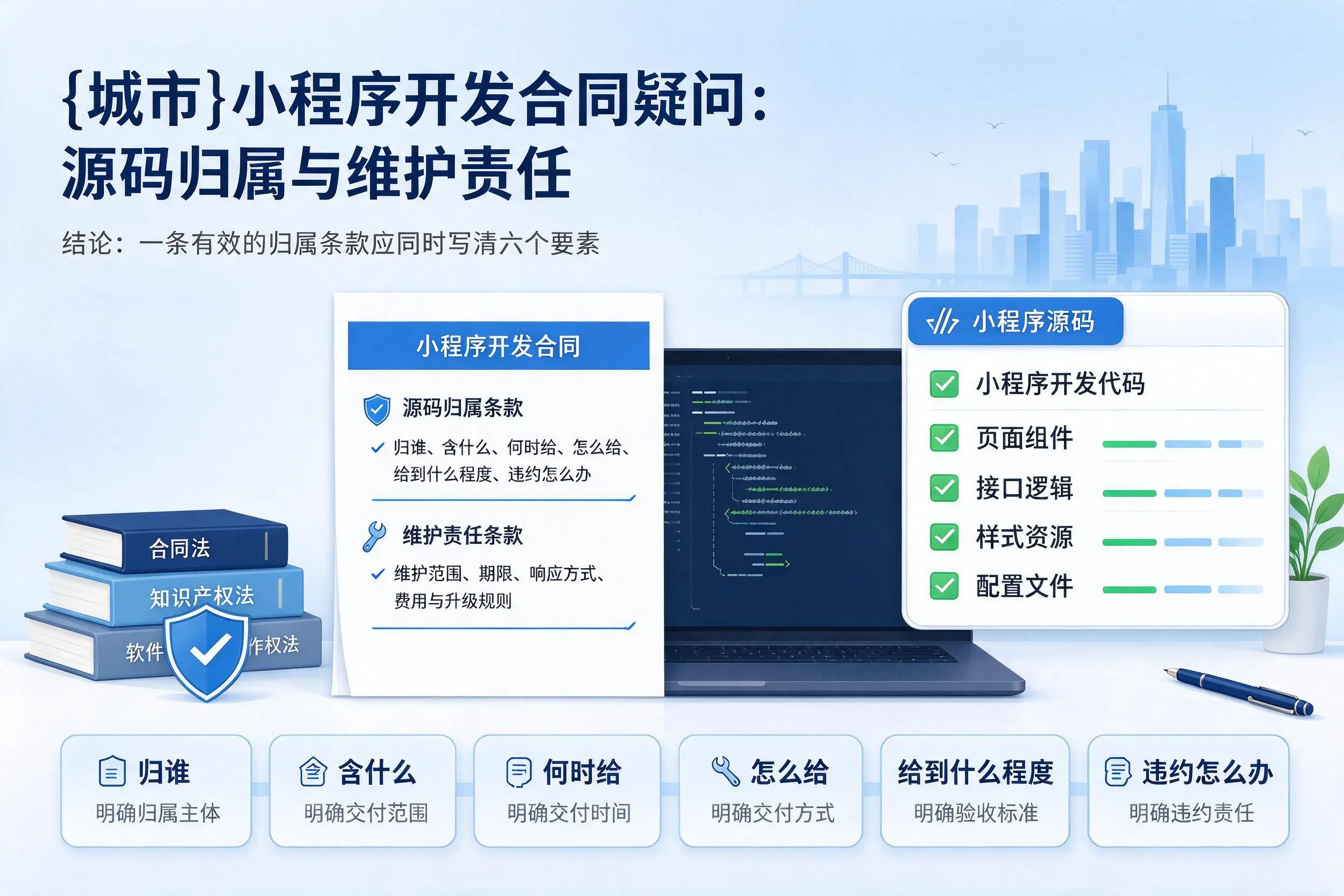 常德小程序开发合同疑问：源码归属与维护责任