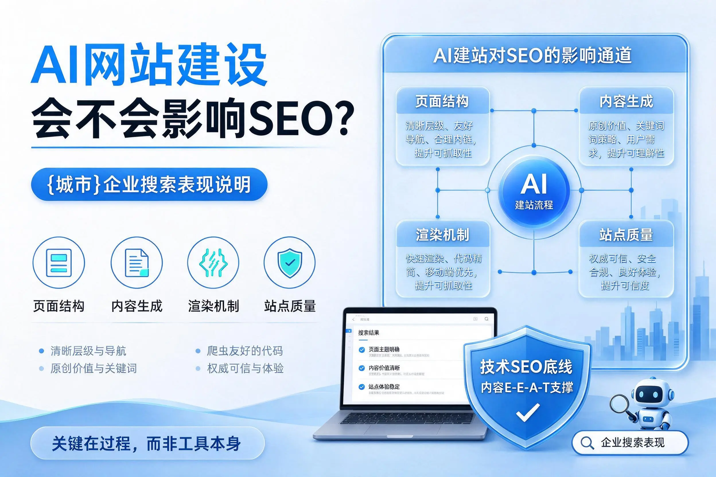 AI网站建设会不会影响SEO？常德企业搜索表现说明