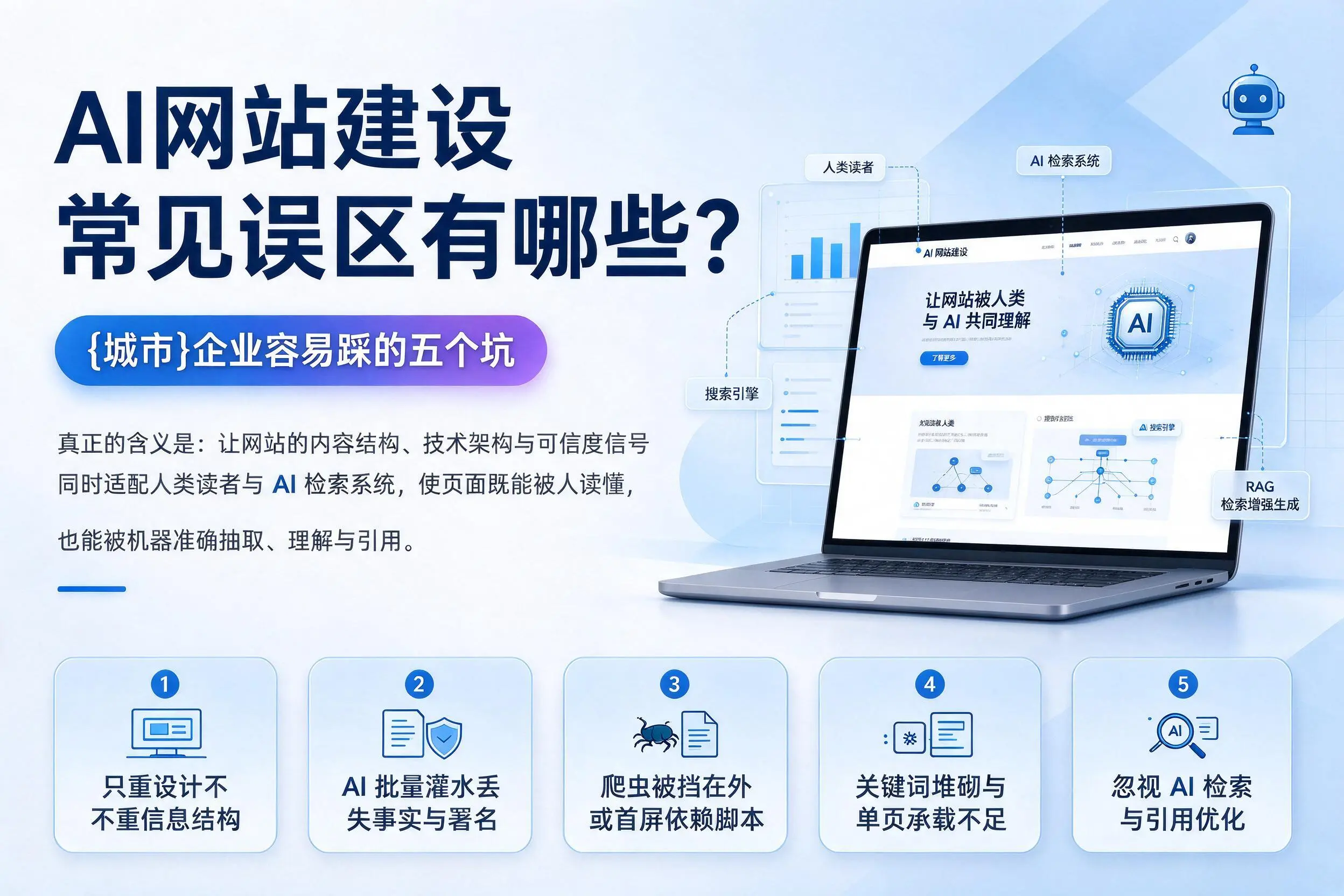 AI网站建设常见误区有哪些?常德企业容易踩的五个坑