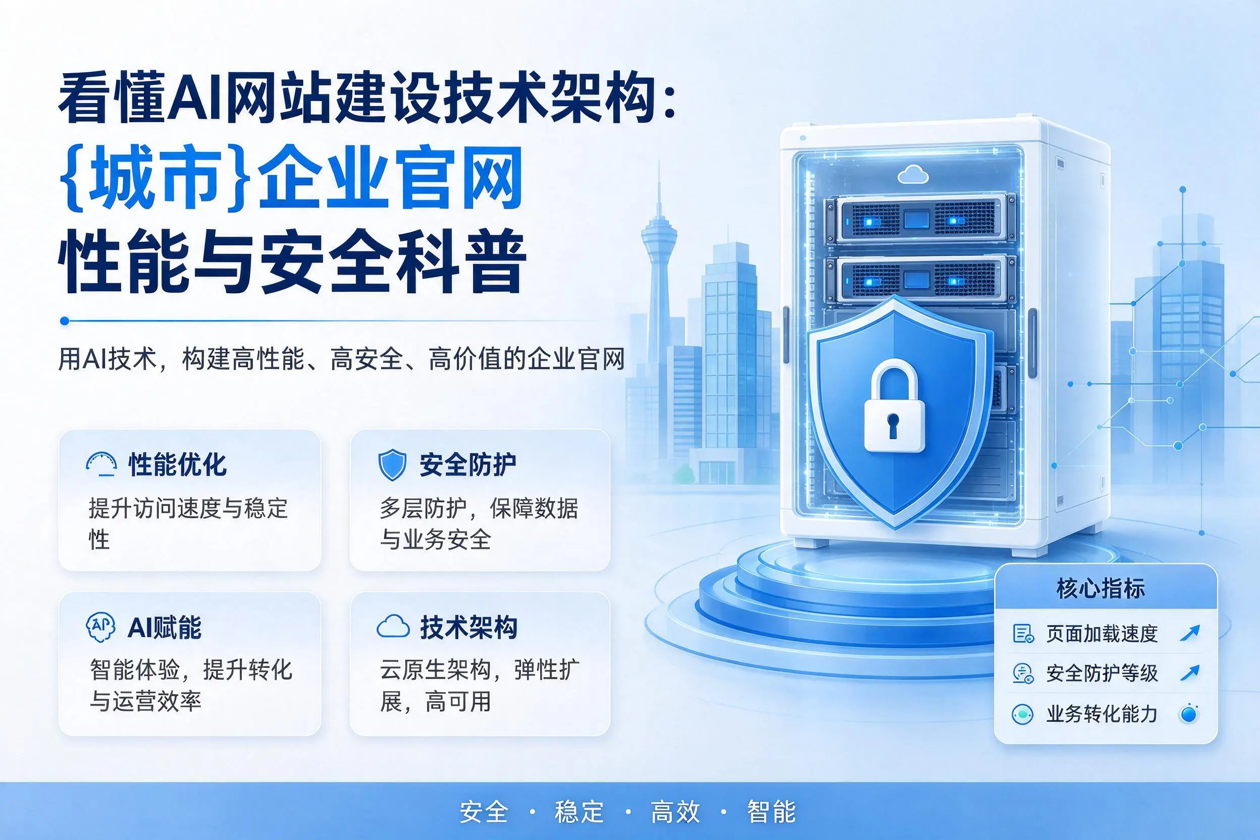 看懂AI网站建设技术架构:常德企业官网性能与安全科普