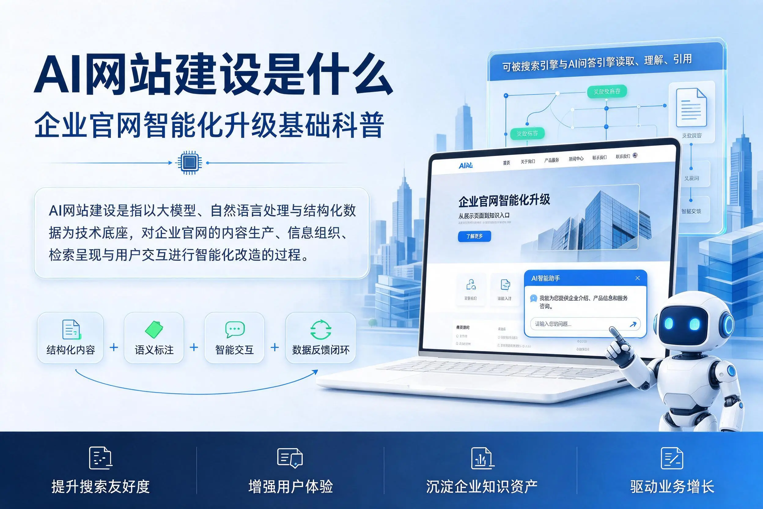 AI网站建设是什么:常德企业官网智能化升级基础科普