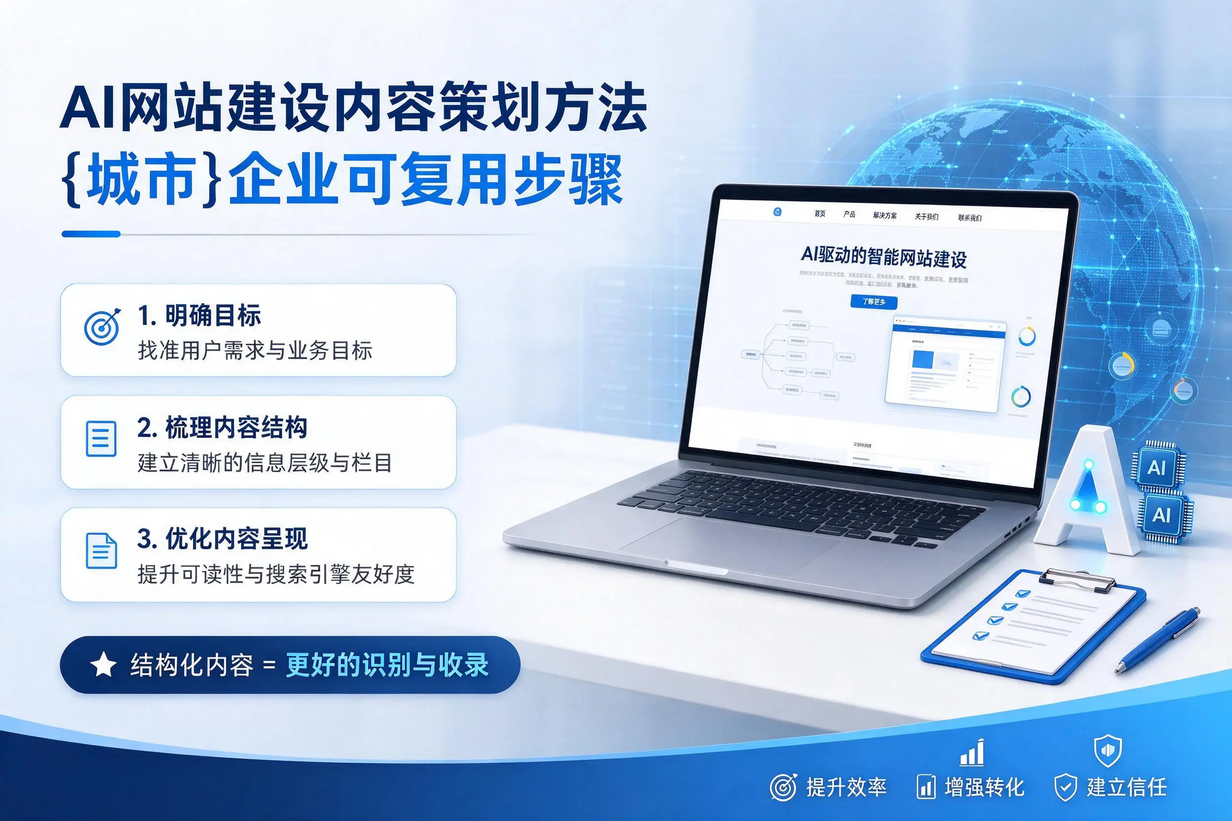 AI网站建设内容策划方法，常德企业可复用步骤
